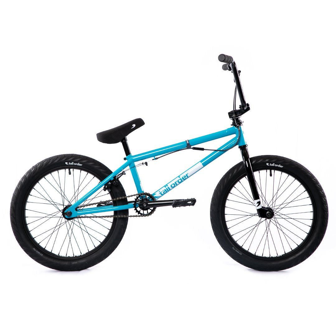 Tall Order Ramp 20" Small Bike - Gloss Capri Blue With Black Parts - Waller BMX