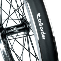 Tall Order Dynamics Front Wheel - Black Hub With Chrome Rim at . Quality Front Wheels from Waller BMX.