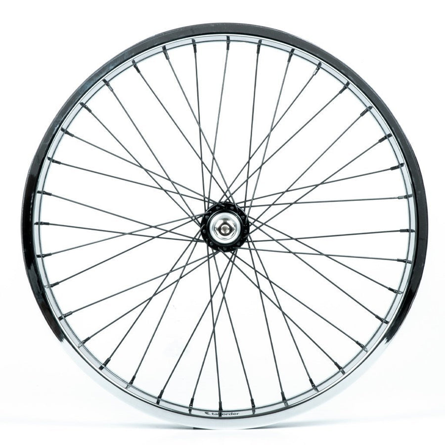 Tall Order Dynamics Front Wheel - Black Hub With Chrome Rim at . Quality Front Wheels from Waller BMX.