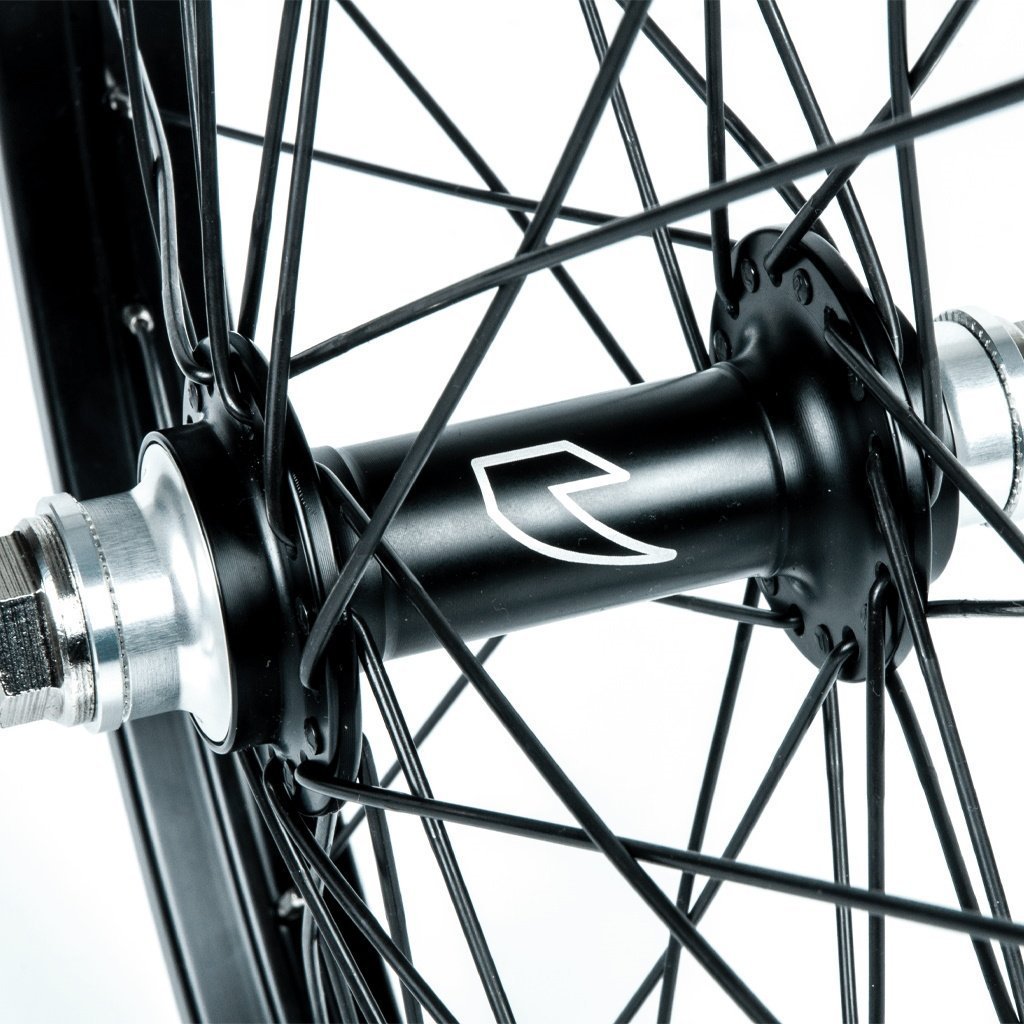 Tall Order Dynamics Front Wheel - Black with Silver Spoke Nipples at . Quality Front Wheels from Waller BMX.
