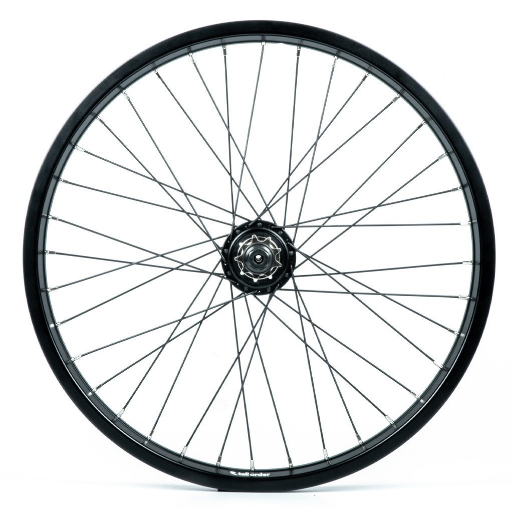 Tall Order Dynamics LHD Cassette Wheel - Black With Silver Spoke Nipples 9 Tooth at . Quality Rear Wheels from Waller BMX.