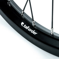 Tall Order Dynamics LHD Cassette Wheel - Black With Silver Spoke Nipples 9 Tooth at . Quality Rear Wheels from Waller BMX.