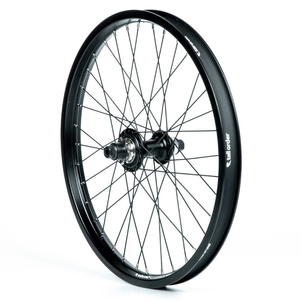 Tall Order Dynamics LHD Cassette Wheel - Black With Silver Spoke Nipples 9 Tooth at . Quality Rear Wheels from Waller BMX.