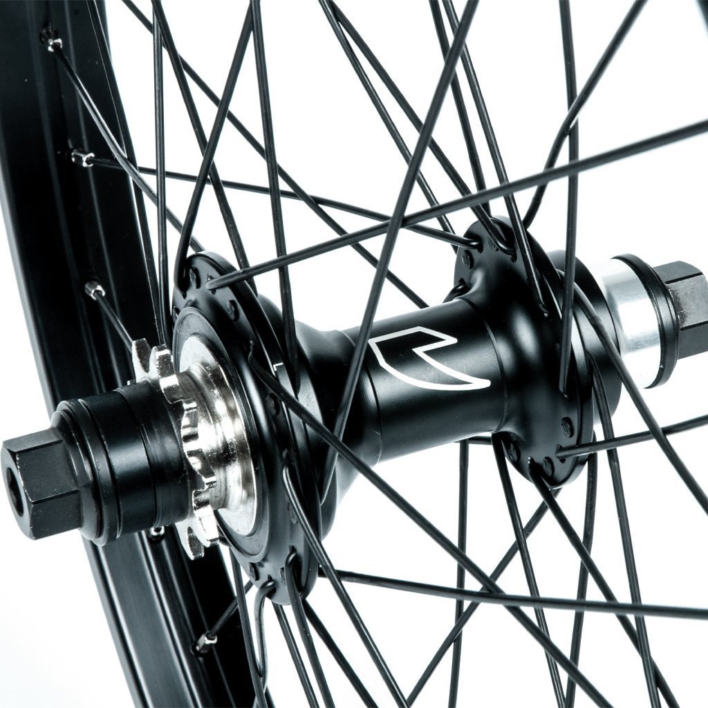 Tall Order Dynamics LHD Cassette Wheel - Black With Silver Spoke Nipples 9 Tooth at . Quality Rear Wheels from Waller BMX.