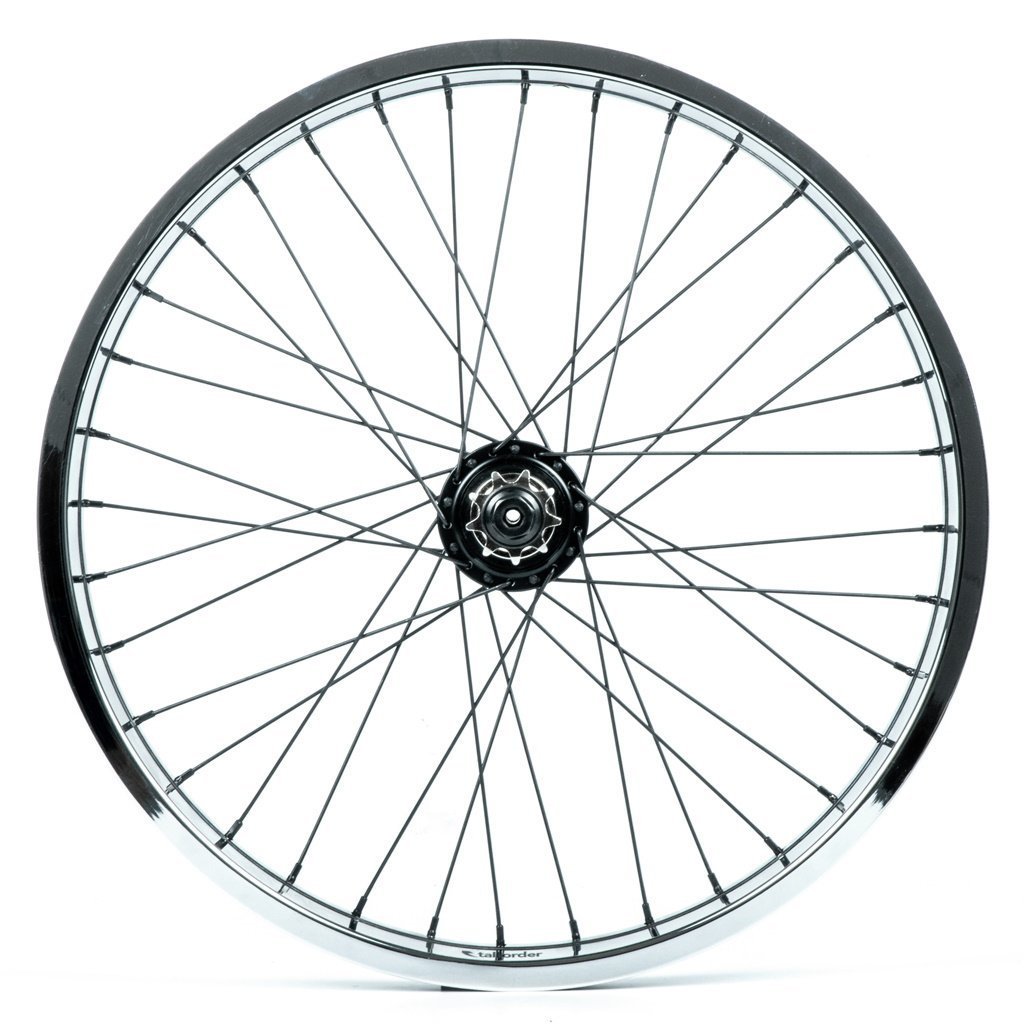 Tall Order Dynamics RHD Cassette Wheel - Black With Chrome Rim 9 Tooth at . Quality Rear Wheels from Waller BMX.