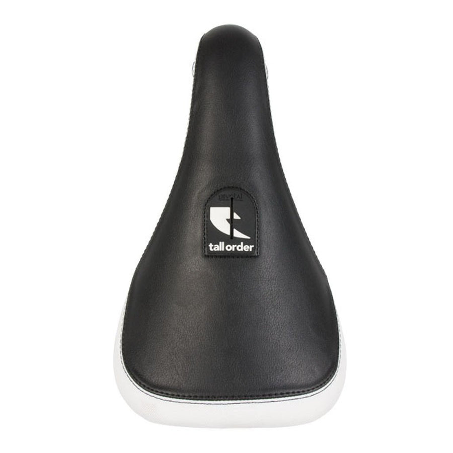 Tall Order Logo Slim Pivotal Seat - Black/White at . Quality Seat from Waller BMX.