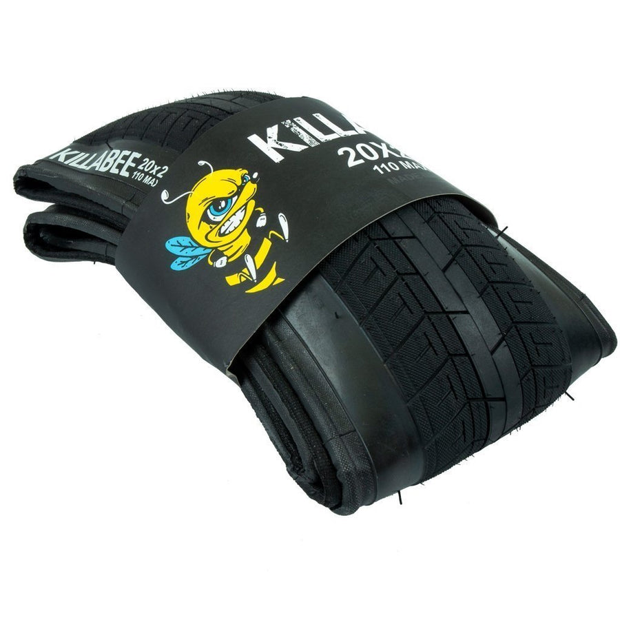 Total BMX Killabee Folding Tyre - All Black at 39.99. Quality Tyres from Waller BMX.