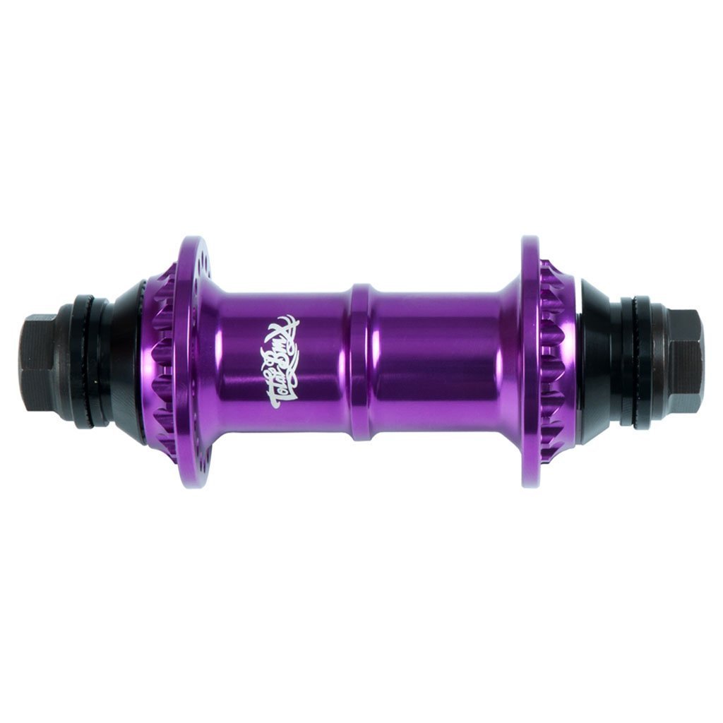 Total BMX Tech 2 Front Hub - Purple 10mm (3/8") at . Quality Hubs from Waller BMX.