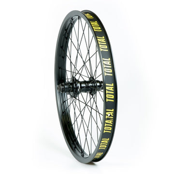 Total BMX Techfire Cassette Rear Wheel - Black Hub With Black Rim 9 Tooth at . Quality Rear Wheels from Waller BMX.