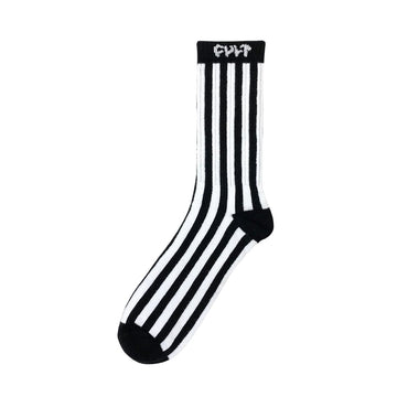 Cult Vertical Stripe Socks - Referee