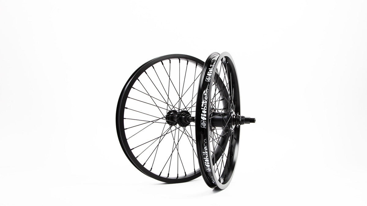 Fitbikeco OEM Freecoaster Wheelset 18&quot; RHD Black - Waller BMX