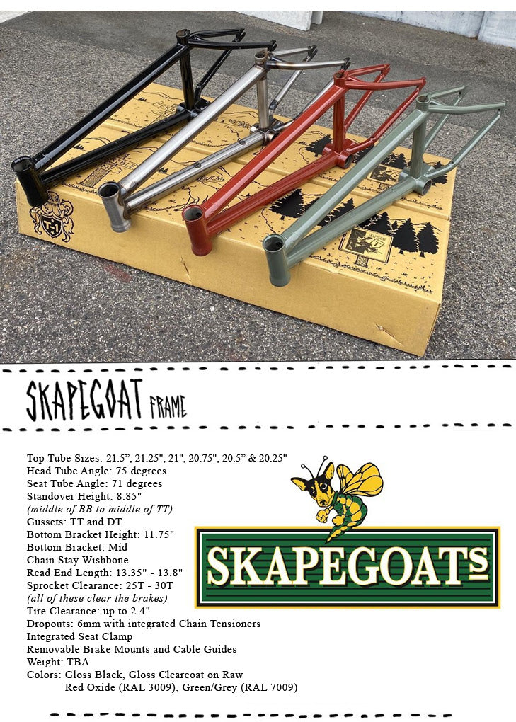 Terrible One Skapegoat BMX Frame - Waller BMX